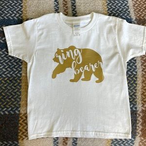 Ring Bearer Gold Bear Cotton T Shirt